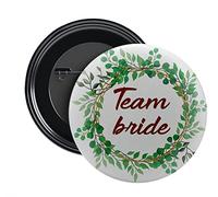 Indian LADKI WALE | TEAM BRIDE | BRIDE'S SQUAD | WEDDING BADGES | 58MM | ROUND PIN BADGES |, Metal, no gemstone