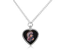 Indian Lady Printed Pet Urn Necklace for Unisex Ashes Cremation Memorial Keepsake Pendant Jewelry