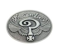Indian Larry Belt Buckle Cowboy Native American Motorcycles (INLY-011-S)