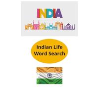 Indian Life Word Search Book: Bharat Word Search Book, Hindustan Word Search Book, Indian Culture Word Search Book. 55 Puzzles | 6 x 9 Inches | Easy ... for mental well-being, travel or leisure time