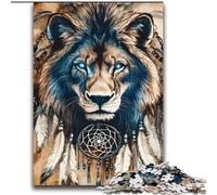 Indian Lion Jigsaw Puzzles for Adults 2000 Jigsaws, Educational Games Home Decoration Deal As Gifts for The Whole Family (70x100cm)