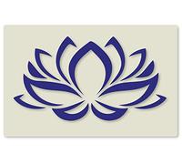 Indian Lotus Flower Crafting Stencil Washable Reusable 15cm x 10cm