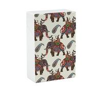 Indian Maharadjah on The Elephant Colored Cute Cigarette Case Smoking Box Pocket Holder Gift for Smoker Men Women