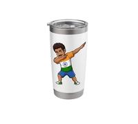 Indian Man Boy Dab Pose India Flag Stainless Steel Insulated Tumbler
