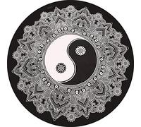 Indian Mandala Black and White Hippie Round Quilt Blanket Beach Decor Beach Sheet Mandala Cotton Yoga Mat Beach Roundie Beach Round Tapestry Beach Throw Bohemian Round Ying Yang Beach Towel