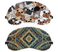 Indian Mandala Psychedelic 2-Pack Light-Blocking Soft Breathable Blindfold Sleeping Masks
