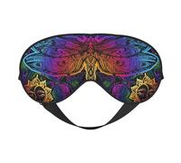 Indian Mandalas Dragonfly Sleep Mask, Eye Masks for Sleep Double-Sided, Sleep Masks for Women Men, Blackout Eye Covers for Sleeping, Travel