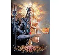 Indian Meditation God Paint by Numbers for Adults,Without Frame 40x50cm Paint by Numbers,DIY Paint by Numbers for Adults Beginners with Brushes and Acrylic Pigment Oil Painting for Home Wall Decor