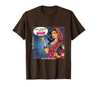 Indian Meet Me in India Funny Just Looking Like A Wow T-Shirt, Men, Brown, Large
