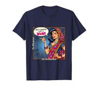 Indian Meet Me in India Funny Just Looking Like A Wow T-Shirt, Men, Navy Blue, 4X-Large