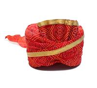 Indian Men's Ethnic Traditional Pagri/Turban (Red, Free Size), Multicolor, Free Size