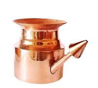 INDIAN MODERN ART Pure Copper Plain Neti Pot (300ml) for Storing & Serving Water - Ayurvedic Solution
