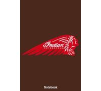 Indian Motorcycle Retro and Vintage Notebook: Blank Lined Notebook, Journal, Diary, Note Pad, Writing Notes, 120 Pages, For Students, Work or Personal Use