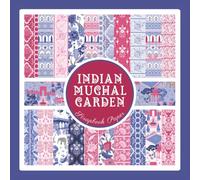 Indian Mughal Garden Scrapbook Paper: India Floral Pattern Craft Paper Pad For Scrapbooking, Mixed Media, Junk Journals & Paper Crafts; 8.5 x 8.5"