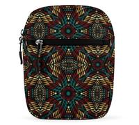 Indian National Kaleidoscope Art Crossbody Bag Adjustable Satchel Cute Shoulder Bag Lightweight Sling Bags