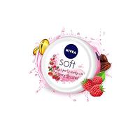 Indian NEVEA Soft Berry Blossom, Light Moisturizer for Face, Hand & Body, Instant Hydration Non-Greasy Cream with Vitamin E & Jojoba Oil, 200 ml