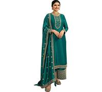 Indian Pakistani Net Dupatta Embroidery Work Georgette Palazzo Sharara Party Wear designer salwar Kameez Ethnic Stitched Shalwar kameez Diamond Work (Choice 3, XXL UK 18 Bust 46 Waist 42 Hips 48)