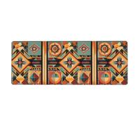 Indian Pattern Prints Extra Large Mouse Pad 12x31.5in for Office, Gaming, and Learning - Durable, Comfortable, and Environmentally Friendly