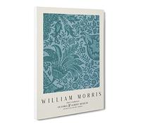 Indian Pattern Vol.1 By William Morris Canvas Print | Gallery Wrapped 30mm Frame Wall Art | 24x16 inches | Ready to Hang | Classic Abstract Picture | Living Room Bedroom Lounge Office