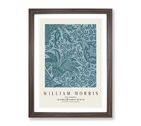 Indian Pattern Vol.1 By William Morris Exhibition Museum Painting Framed Print | A4 Walnut Framed Wall Art | Ready to Hang | Modern Historical Picture | Living Room Bedroom Lounge Office