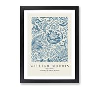 Indian Pattern Vol.2 By William Morris Classic Painting Framed Print | A4 Black Framed Wall Art | Ready to Hang | Classic Historical Picture | Living Room Bedroom Lounge Office