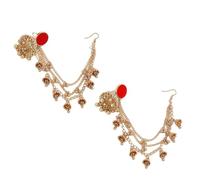 Indian Peacocks Chandelier Earrings for Bride Stylish Rhinestones Studded Ethnic Statement Jewelry Cultural Fashion