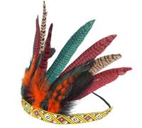 Indian Plume Headband Crown Decor Feather Headpieces Ethnic Style Headband Headwear American Hair Accessories for Women Men