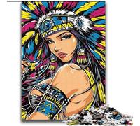 Indian Princess Jigsaw Puzzles for Adults Teenagers Jigsaws Puzzle, Family Game Stress Reliever Difficult Challenge Gifts for Friends And Family (70x100cm)