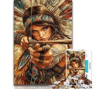 Indian Princess Jigsaw Puzzles for Adults Teenagers Jigsaws Puzzle,Relax Games Is Ideal As A Gift for The Whole Family 38x26cm