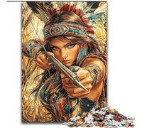 Indian Princess JigsawPuzzle 1000 Pieces for Adults, Challenging Game And Family Play Artists Collection, Fine Art for Age 14 Years Up (50x75cm)