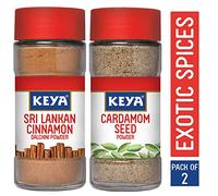 Indian Pure Delicious Keya Cardamom-65 g and Cinnamon-50 g Powder