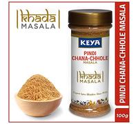 Indian Pure Delicious Keya Khada Masala - Pindi Chana-Chhole Khada Masala: Pre-Roasted Coarse Ground Whole Spice Mix, 100 g