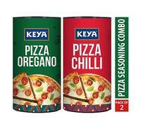 Indian Pure Delicious Keya Pizza Seasoning Combo Pack of Italian Pizza Oregano (80G) and Italian Pizza Chilli (70G) …