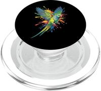Indian Ringneck Parakeet Colorful Indian Ringneck Parakeet PopSockets PopGrip for MagSafe