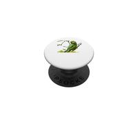 Indian Ringneck Parakeet Green Parrot Pet Bird Lover PopSockets Adhesive PopGrip
