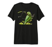 Indian Ringneck Parakeet Green Parrot Pet Bird Lover Premium T-Shirt