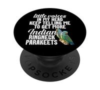 Indian Ringneck Parakeet Voices Indian Ringneck Parakeet PopSockets Adhesive PopGrip
