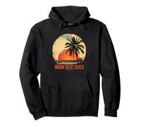 Indian Rocks Beach Florida FL Vintage Palm Tree Souvenir Pullover Hoodie