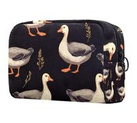 Indian Runner Ducks Cosmetic Bag for Women, Travel Toiletries Bags Large Makeup Handy Pouch Organiser Bag with Zipper