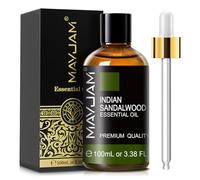 Indian Sandalwood Essential Oils - 100ML, Pure Premium Natural Oil for Hair Care, Sandalwood Oil for Diffuser, Body Skin Care, Aromatherapy, DIY Candle, Soap Making