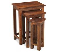 Indian Sheesham Chunky Nest of 3 Tables