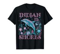 INDIAN SHORES FL DOLPHIN COLORFUL BEACH SOUVENIR T-Shirt