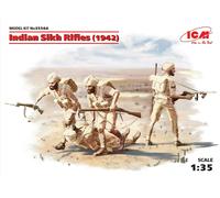 Indian Sikh Rifles (1942) (4 Figures) 1:35 Figure Plastic Model Kit ICM