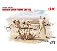 Indian Sikh Rifles (1942) (4 Figures) 1:35 Figure Plastic Model Kit ICM