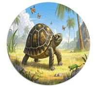 Indian Star Tortoise 1000 Piece Round Puzzles Jigsaw for Adults Gift for Family Unique Shape Impossible for Creative for Teenagers And Adults 1000pcs (67.5x67.5cm)
