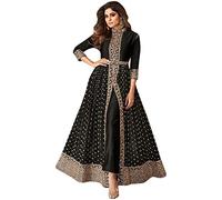Indian Stylish Fashion Readymade Beautiful Reception Wear Long Anarkali Gown Dress (XS UK 8 Bust 36 Waist 32 Hips 38, Choice 2)