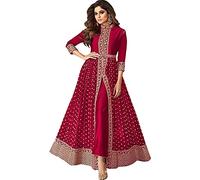 Indian Stylish Fashion Readymade Beautiful Reception Wear Long Anarkali Gown Dress (XXL UK 18 Bust 46 Waist 42 Hips 48, Choice 3)