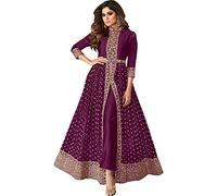 Indian Stylish Fashion Readymade Beautiful Reception Wear Long Anarkali Gown Dress (XXL UK 18 Bust 46 Waist 42 Hips 48, Choice 5)