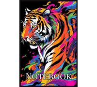 Indian Tiger Vibrant Art Notebook: 120 Pages for Inspired Notetaking, Journaling, and Productivity: 120 lined pages ideal for gifting for Journaling, ... important thoughts, lists, poems or stories