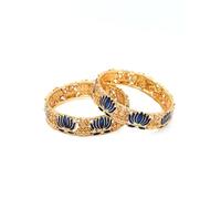 Indian Traditional Exotic Kada Bracelets for Women Lotus Lotus Goddess Lakshmi Motif Jewelry for Women